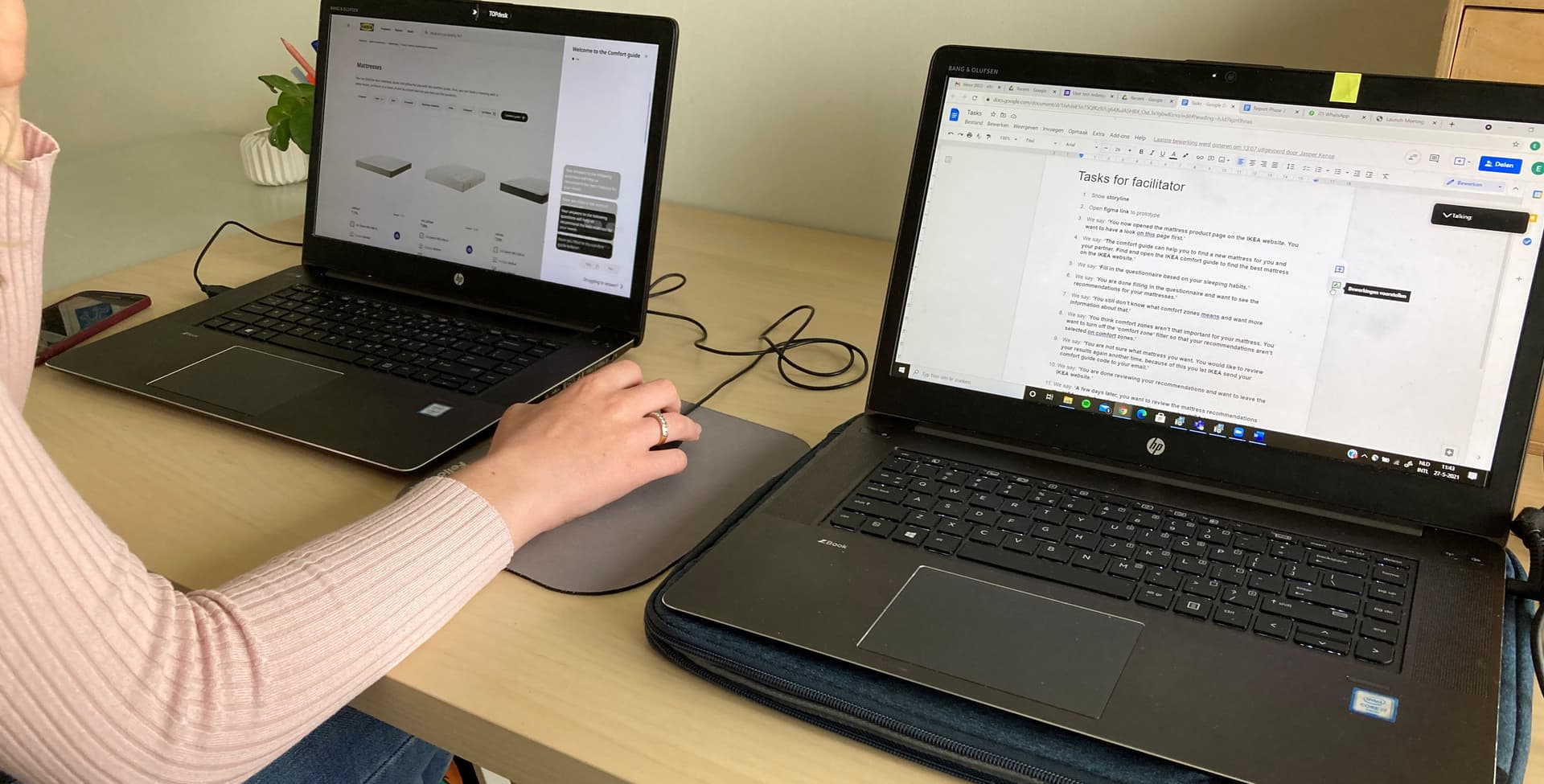 User Test Setup
